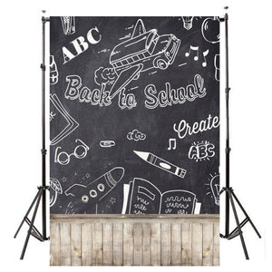 3x5FT Back To School Chalkboard Photography Backdrop Studio Prop Background