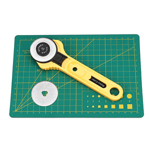 45mm Rotary Cutter Blades Cutting Mat Clip Quilters Sewing Fabric Leather Craft Tools Kit