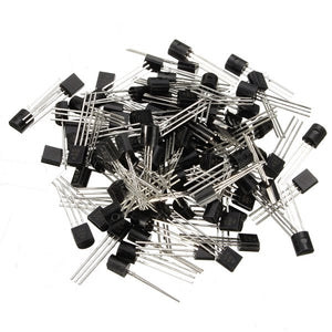 100Pcs 2N3904 TO-92 NPN General Purpose Transistor