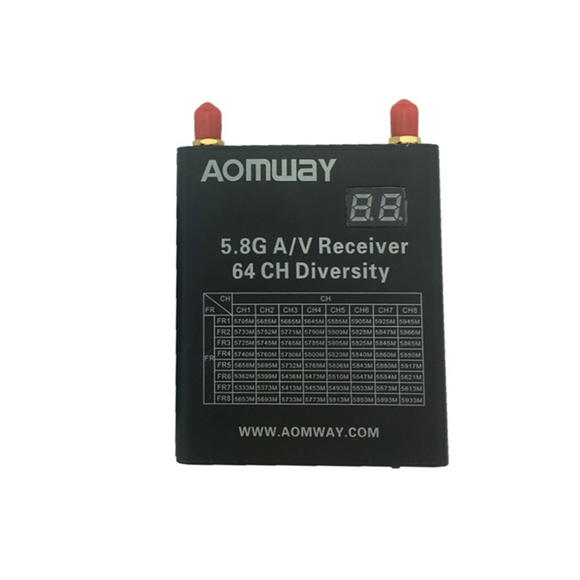 Aomway DIV006 V4 DVR 5.8G 64CH Raceband  FPV Receiver Built-in DVR w/ Auto Save Function