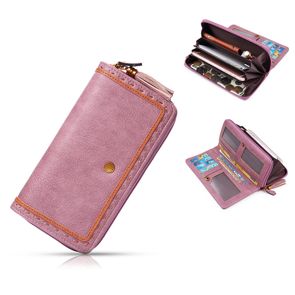 Vintage Tassel Sewing Thread Multi-function Phone Wallet Card Holder For Women