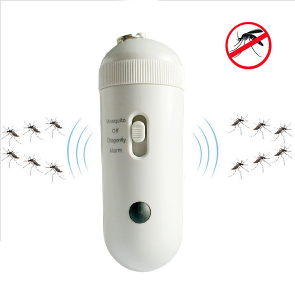 IPRee Electronic Mosquito Dispeller Flashlight Ultrasonic Insect Repellent Portable Outdooors Travel