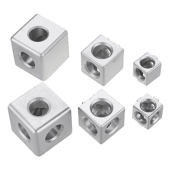 Machifit 2/3 Hole Aluminum Angle Connector Junction Corner Bracket 2020/3030/4040 Series Aluminum Extrusion CNC Parts