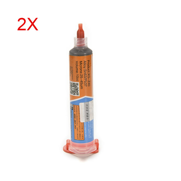 2Pcs XG-40 10CC BGA Solder Flux Paste Soldering Tin Cream Sn63/Pb37