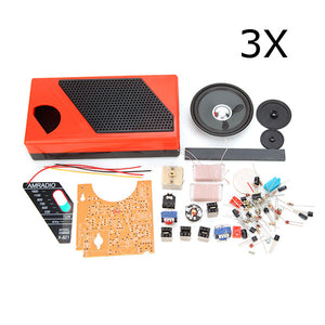 3Pcs DIY Portable 8 Tube Radio Kit Electronic Spare Part For Electronic Teaching And Learning