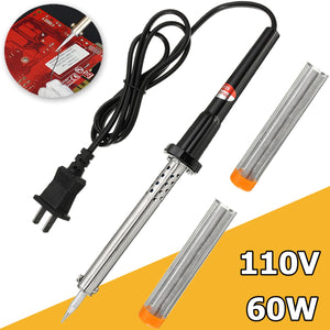 110V 60W Soldering Iron Watts with 2 pcs Solder Wire Welding Tool