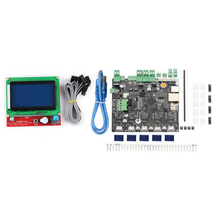 Smoothieboard 5X V1.1 ARM Open Source Mainboard+12864 LCD Display+Graphic LCD Adapter Kit for Reprap 3D Printer Engraving Machine