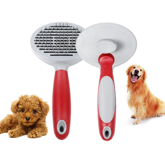 Professional Pet Grooming Comb Dog Cat Hair Removal Stainless Steel Massage Brush Comb