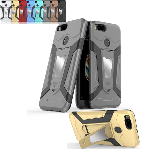 Bakeey Hybrid Armor Stand TPU & PC With Iron Sheets Back Protective Case For Xiaomi Mi A1 / Mi 5X