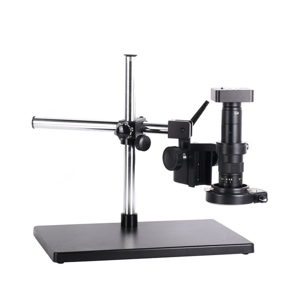 HAYEAR 34MP HDMI Usb HD Digital Industry Video Microscope Camera+180X C-MOUNT Lens with 56 LED Light+Big Boom Stand Universal Bracket