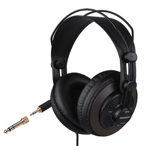 SAMSON SR850 Semi-open Headphone 50mm Drivers Portable Over-ear Stereo Music Sport Headset with Mic