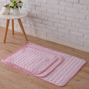 Pink Pet Summer Cooling Mat Cold Gel Pad Comfortable Cushion For Dog Cat Puppy Decorations