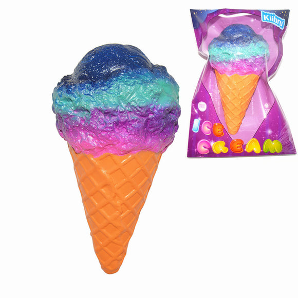 Kiibru Squishy Ice Cream Galaxy Color Slow Rising Original Packaging Collection Gift Decor Toy