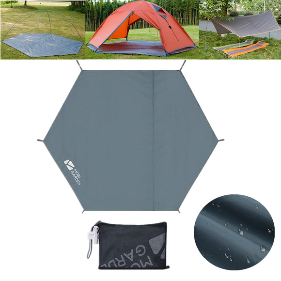 MOBIGARDEN NXL1634002 2 Person Camping Tent Mat Outdoor Waterproof Hexagonal Sleeping Pad Cushions