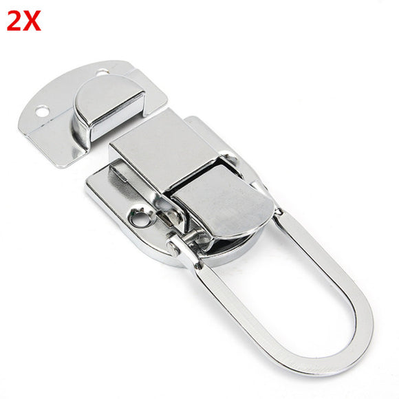 2Pcs Vintage Case Lock Catch Hasp Iron for Box Luggage Suitcase Trunk