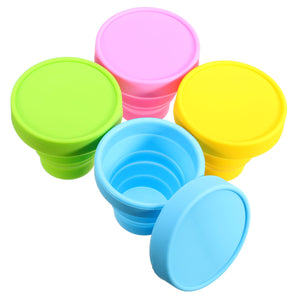 Portable Travel Silicone Cups Outdoor Sports Telescopic Gargle Mug