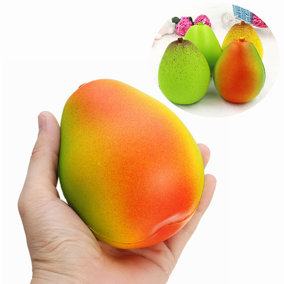 Squishy Pear 11cm Big Random Color Soft Slow Rising Fruit Collection Gift Decor Toy