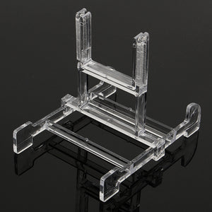 Clear Adjustable 3-5" Easel Jewelry Display Stand Plate Bowl Photo Frame Book Artwor"