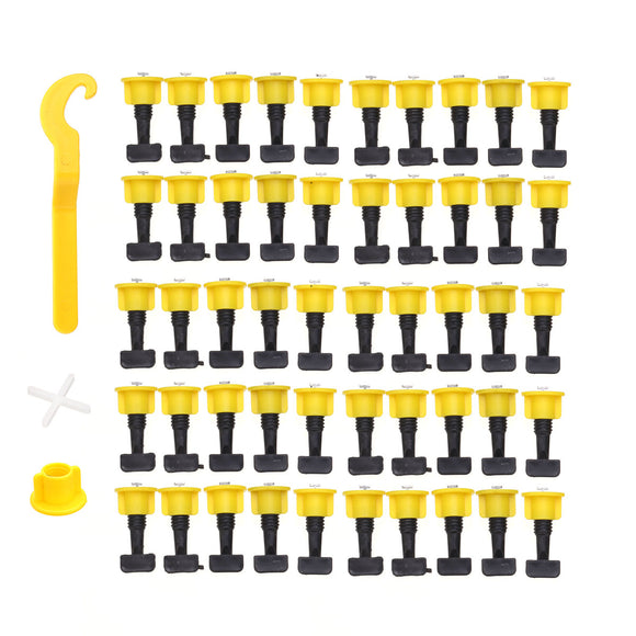 51Pcs Plastic Ceramic Leveler Tools T Leveling System Kit For Tiles