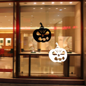 Halloween Pumpkin Sticker PVC Removable Wall Window Sticker Terror Halloween Decorations