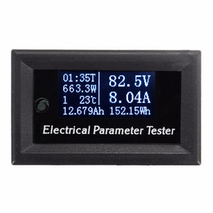 100V 10A DC Combo Meter Volt Amp Power Watt Capacity Panel Meter Monitor for Oled