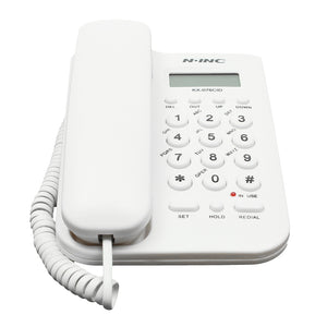 NINC Telephone Corded Phone Landline Phone Home Office Extension Telephone Fixed Phone White