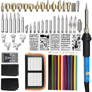 HANDSKIT 71Pcs 110V 220V 60W Adjustable Temperature Soldering Iron Kit Solder Welding Tools Desoldering Pump Heater