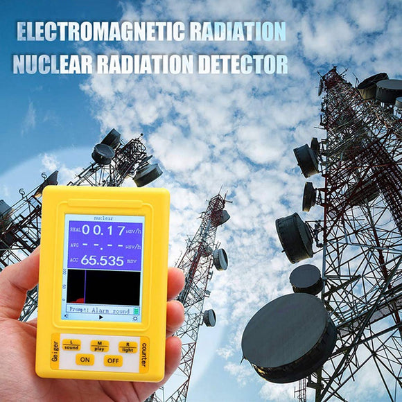 BR-9C 2-In-1 Handheld Portable Digital Display Electromagnetic Radiation Nuclear Radiation Detector Geiger Counter Full-Function