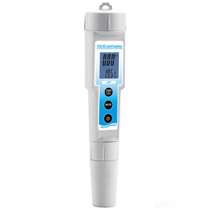 PH/EC/TDS/Temperature/Salinity 5 In 1 Multi-function PH Meter PH Test Pen