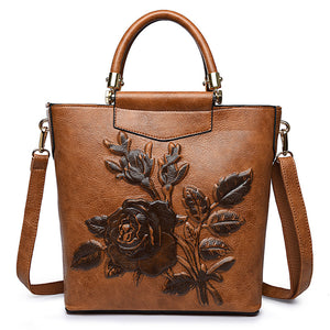 Elegant National Style Flower Pattern Shoulder Bags Crossbody Bags For Women