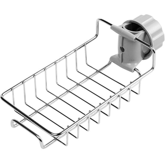 Stainless Steel Sink Tap Faucet Storage Holder Rack Bathroom Kitchen Shelf