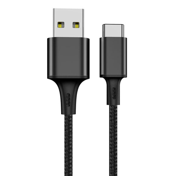 KISSCASE Nylon Braid Fast Charging USB Type-C Data Cable for Xiaomi Huawei Samsung