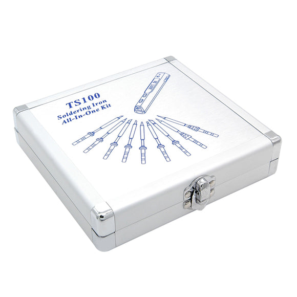 MINI Portable Aluminium Storage Box 154 x 147 x 36mm for TS100 Soldering Iron Station