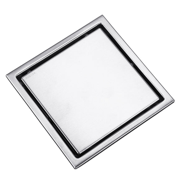 6 Inch Brushed Stainless Steel Insert Drain Wet Invisible Bathroom Square Shower Floor Grate Tile