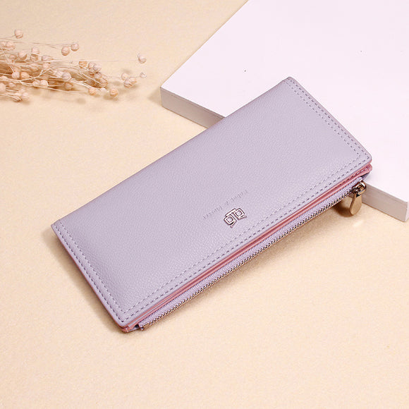 Women Faux Leather Casual  Long Clutch Bag Wallet Card Holder