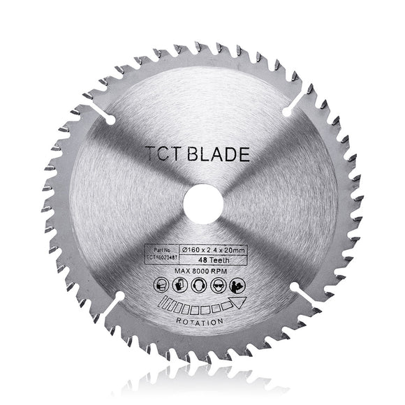 Effetool 160x20x48T TCT Hard Alloy Saw Blade for Wood Metal Multi-functional Circular Saw Blade