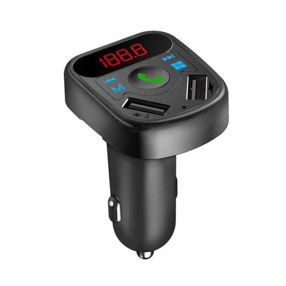 iMars Car Charger Bluetooth Audio Receiver LCD Display MP3 Dual-load USB Multi-function Player