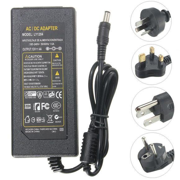 AC100-240V to DC12V 3A 36W Power Suply Driver Adapter Transformer for LED Strip Lighting