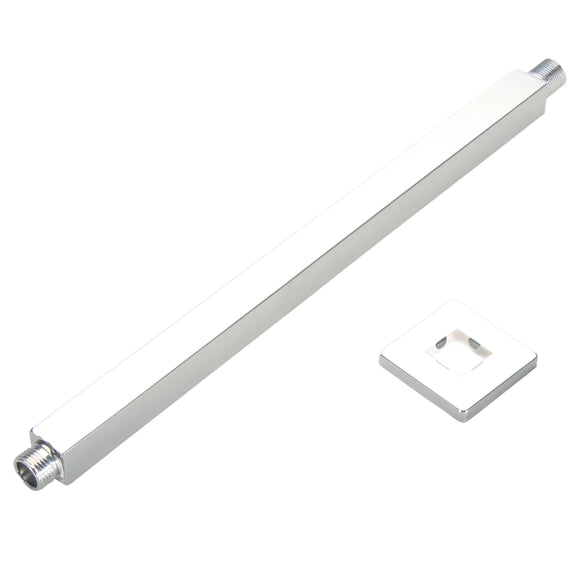 40cm Square Ceiling Mount Shower Extension Arm with Flange for Bathroom Shower Head