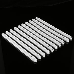 5 Pair White Plastic Drawer Runners Cabinet Guide Rail Slides for 17mm Grooved Drawer