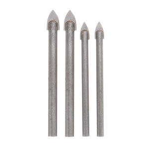 JIMI Upgrade 4Pcs 6/8mm Drill Bits Alloy Steel Triangle Drill Bit for Ceramic Wall Glass Concrete Hole Opener