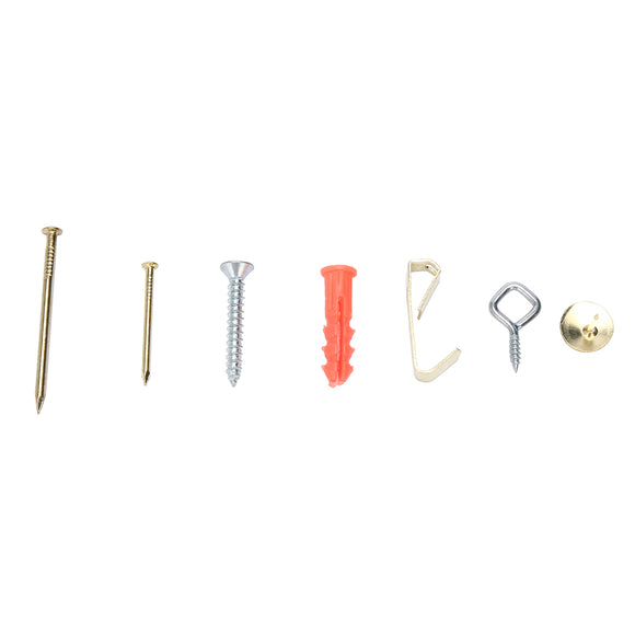 73pcs Wall Anchors Wood Screw Assortment Raw Fittings Sets Tools With Box