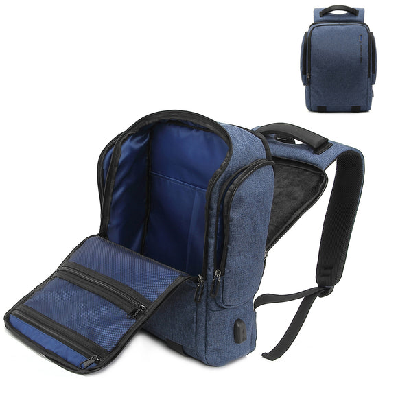 Men Large Capacity Outdoor Bag USB Charge Backpack