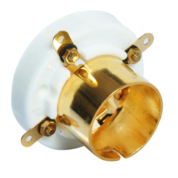 2Pcs 4 Pin Ceramic Tube Socket For 2A3 300B 274A S4U Base Vintage Amplifier Gold