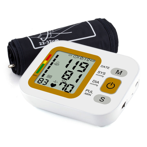 BANGPHY Rechargeable Automatic Sphygmomanometer Electronic Blood Pressure Monitor Arm Style