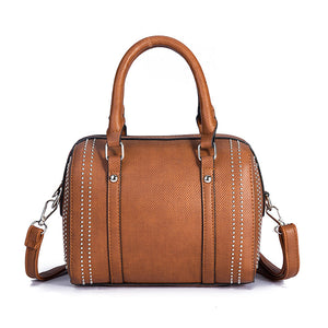 Women Leather Classic Leisure  Handbag Crossbody Bag