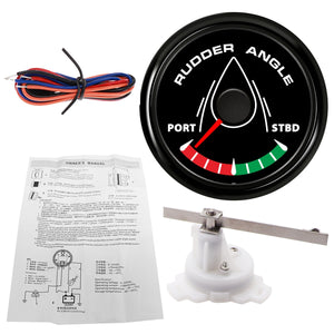 9-32V 0-190ohm 2'' Boat Marine Angle Indicator With Rudder Angle Sensor Set