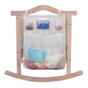 Foldable Baby Thing Organizer Crib Cot Bedside Hanging Storage Bag Diaper Nappy Clothes