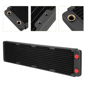 G1/4 Thread 480mm 12 Tubes Copper Computer Water Cooling Radiator CPU Liquid Water Heatsink