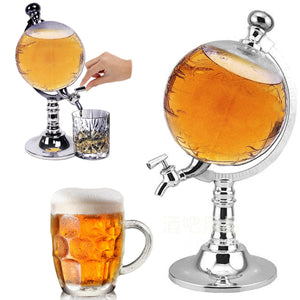 1000cc Globe Shaped Beverage Liquor Dispenser Drink Wines Pump Single Pump